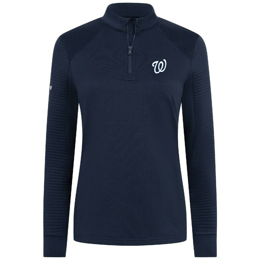 Washington Nationals Levelwear Women's Power Insignia 2.0 Quarter-Zip Pullover Top - MLB