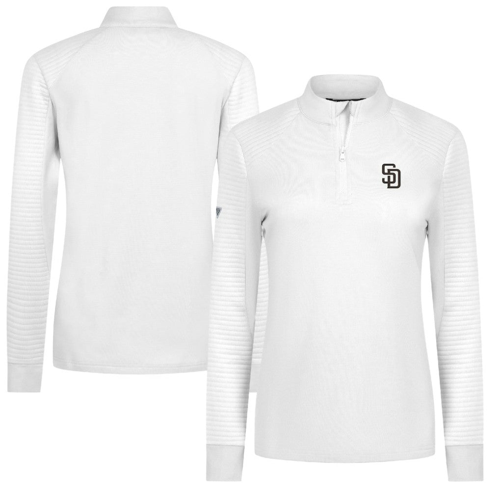 San Diego Padres Levelwear Women's Power Insignia 2.0 Quarter-Zip Pullover Top - MLB
