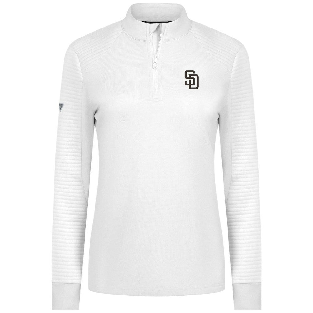 San Diego Padres Levelwear Women's Power Insignia 2.0 Quarter-Zip Pullover Top - MLB