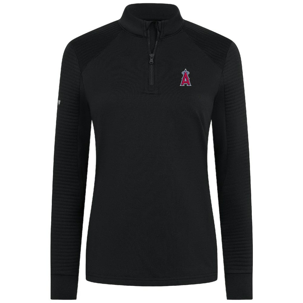 Los Angeles Angels Levelwear Women's Power Insignia 2.0 Quarter-Zip Pullover Top - MLB