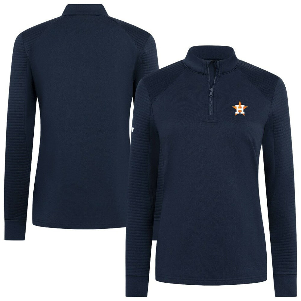 Houston Astros Levelwear Women's Power Insignia 2.0 Quarter-Zip Pullover Top - MLB
