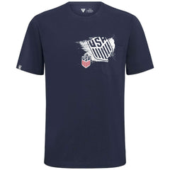 USMNT Levelwear Focal Blasted T-Shirt Navy - FIFA World CUP