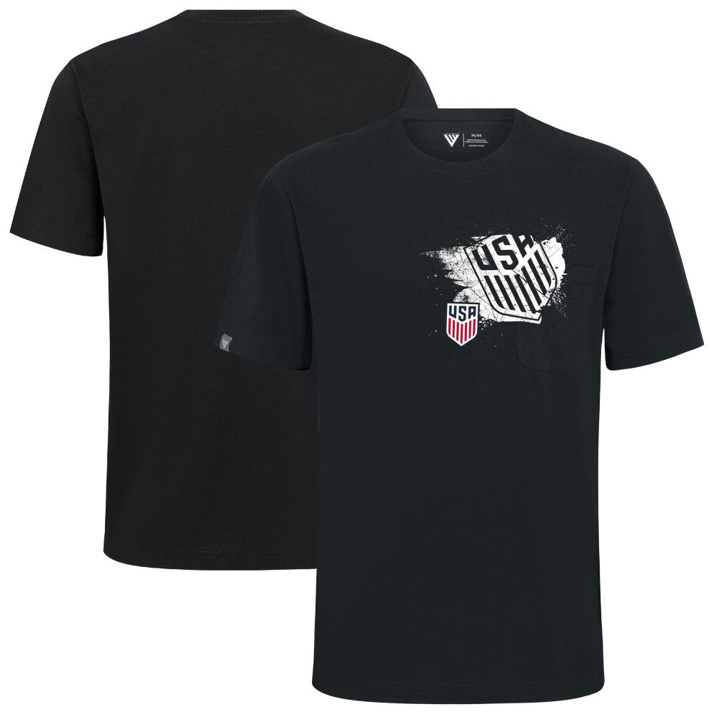 USMNT Levelwear Focal Blasted T-Shirt Black - FIFA World CUP