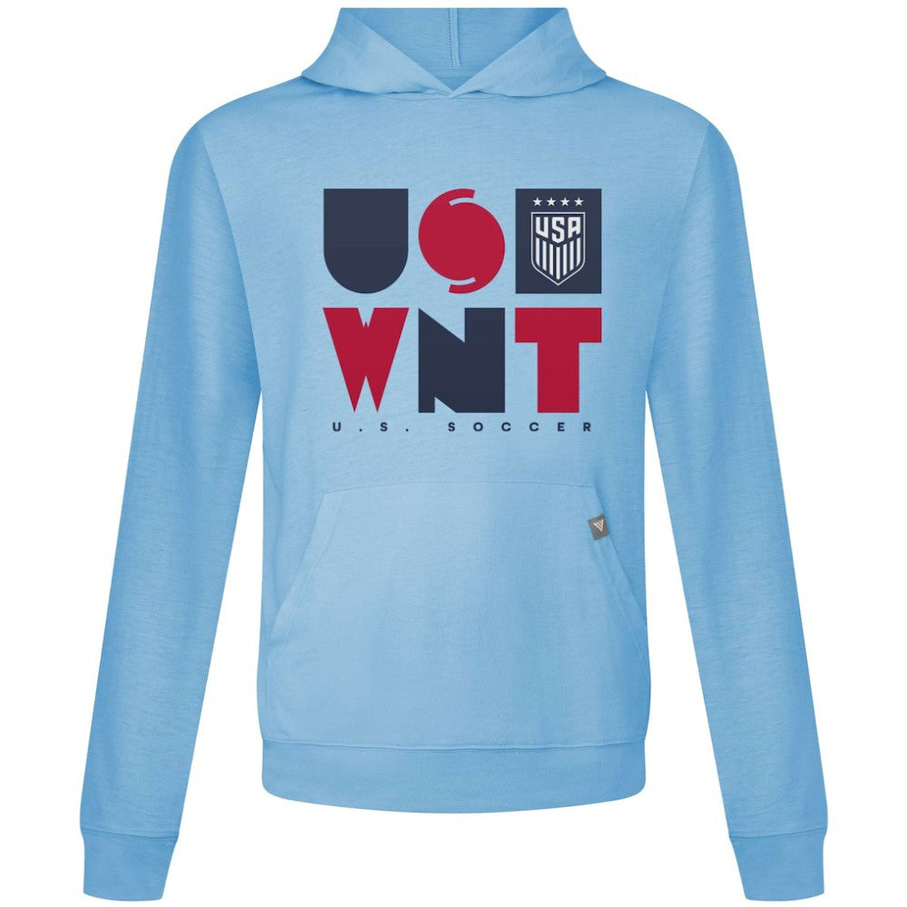 USWNT Levelwear Relay Full On Pullover Hoodie Light Blue - FIFA World CUP