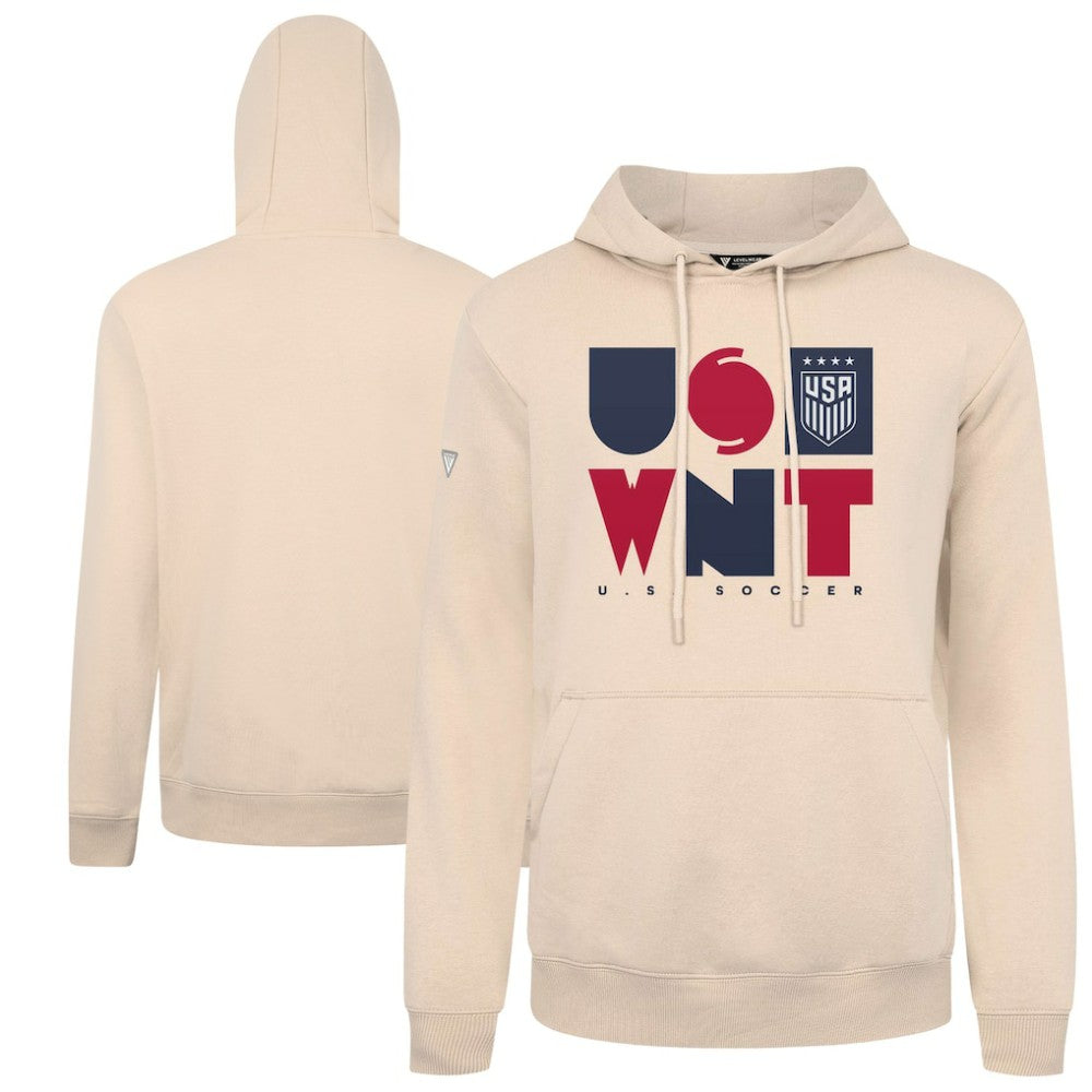 USWNT Levelwear Podium Full On Pullover Hoodie Khaki - FIFA World CUP
