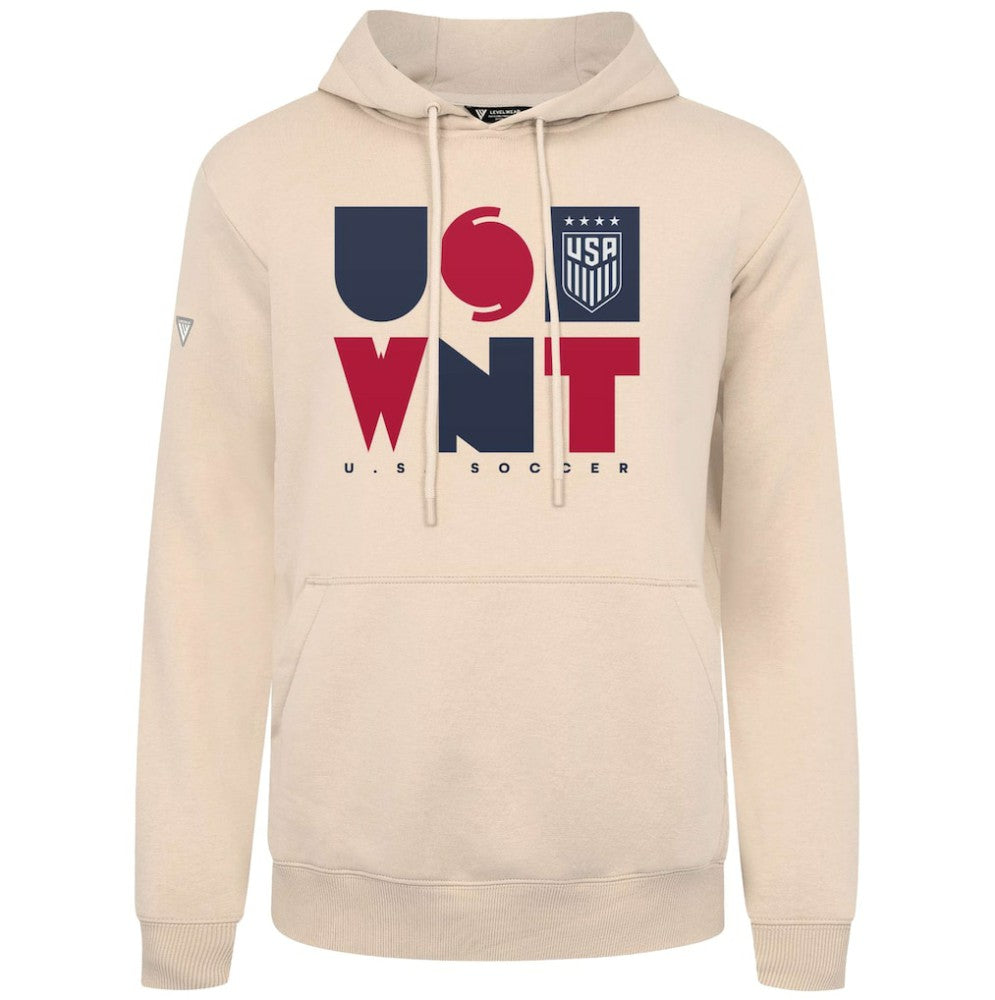 USWNT Levelwear Podium Full On Pullover Hoodie Khaki - FIFA World CUP