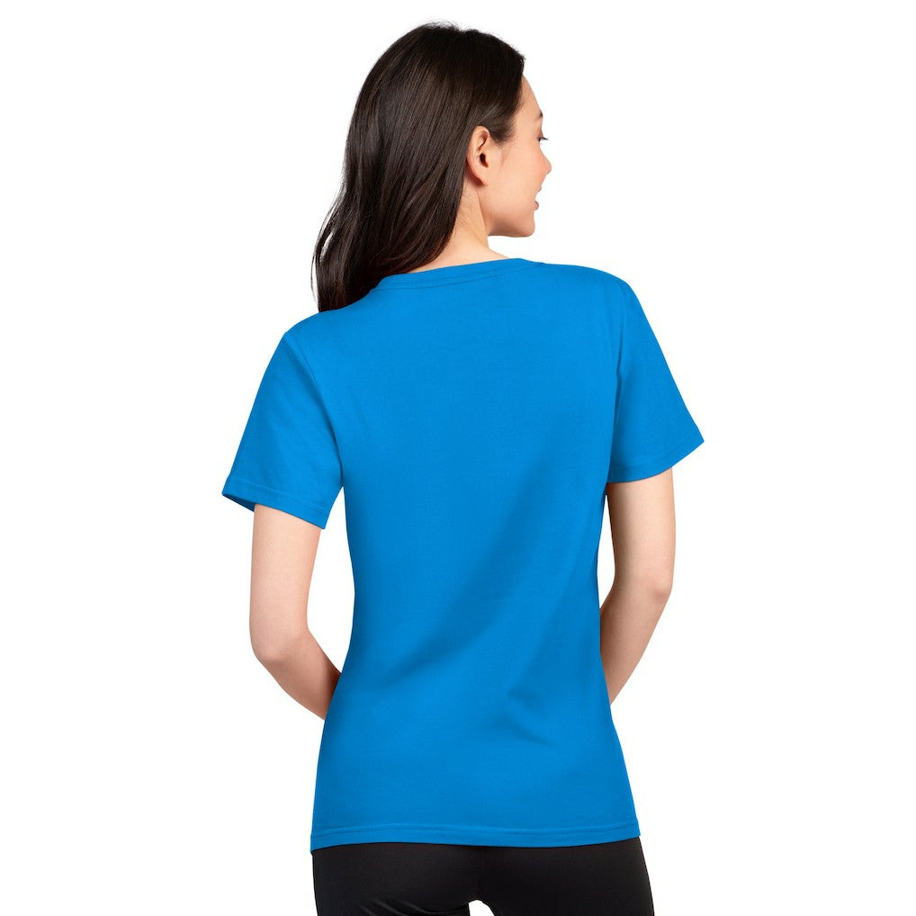 Los Angeles Chargers G-III 4Her by Carl Banks Women's Super-Slim Lightweight Winning Crew T-Shirt Powder Blue | NFL