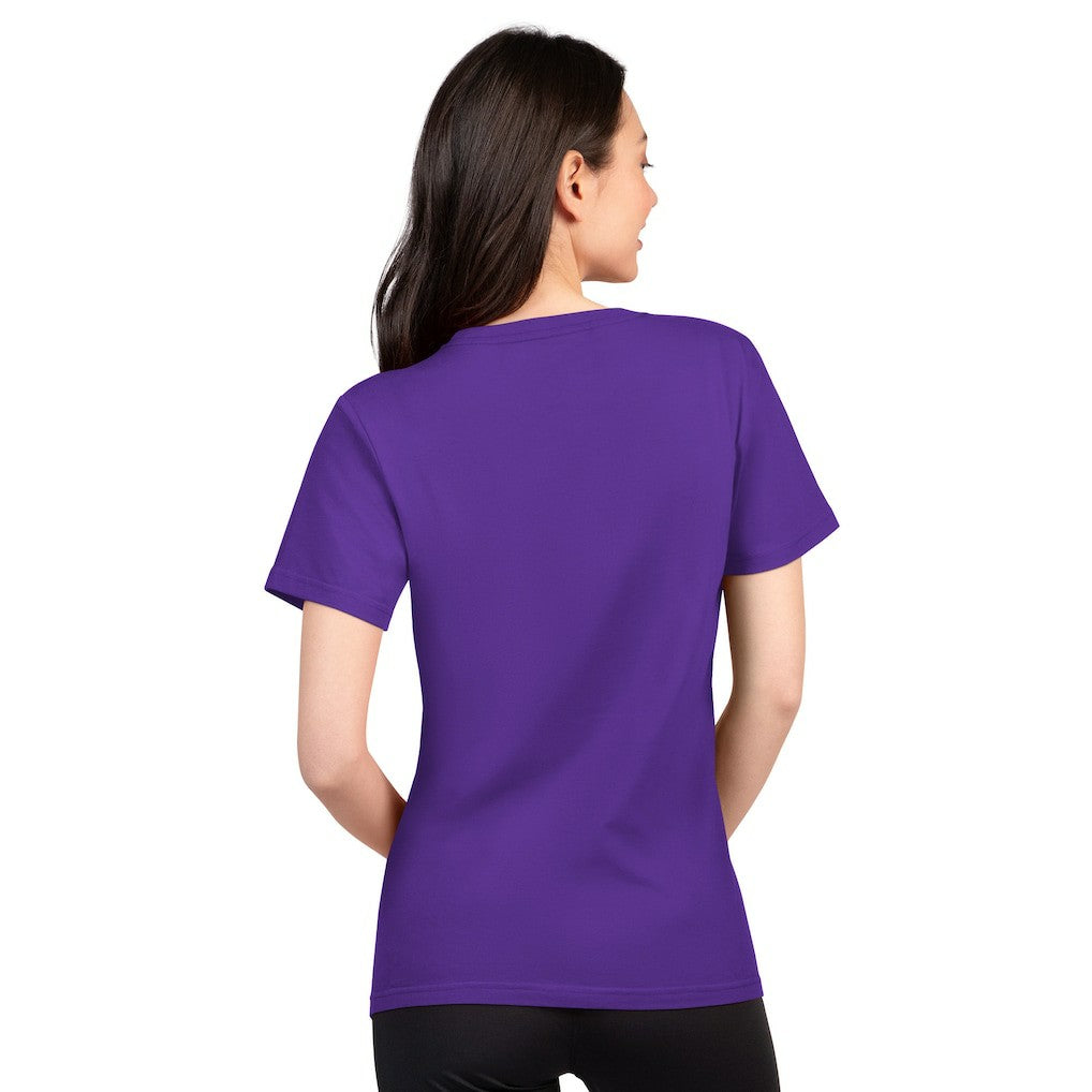 Minnesota Vikings G-III 4Her by Carl Banks Women's Super-Slim Lightweight Winning Crew T-Shirt Purple | NFL