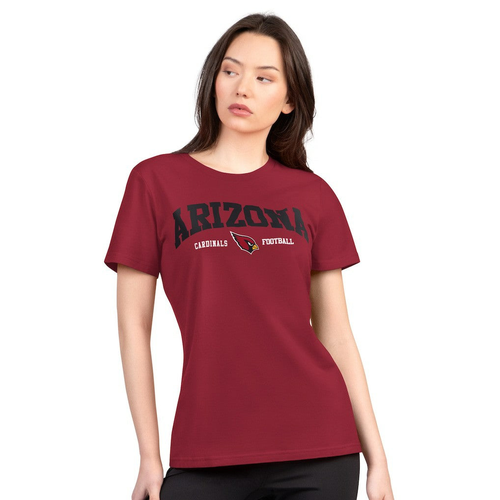 Arizona Cardinals G-III 4Her by Carl Banks Women's Super-Slim Lightweight Winning Crew T-Shirt Cardinal | NFL
