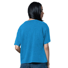Los Angeles Chargers Starter Women's Oversized Hall of Fame T-Shirt Heather Powder Blue | NFL