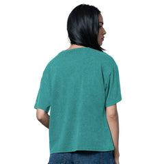 Miami Dolphins Starter Women's Oversized Hall of Fame T-Shirt Heather Aqua | NFL