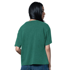 New York Jets Starter Women's Oversized Hall of Fame T-Shirt Heather Green | NFL