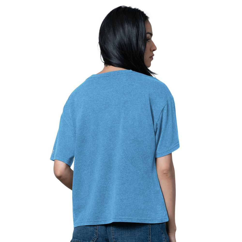 Tennessee Titans Starter Women's Oversized Hall of Fame T-Shirt Light Blue | NFL