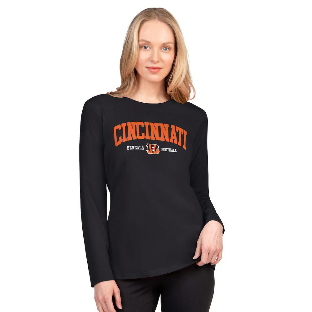 Cincinnati Bengals G-III 4Her by Carl Banks Women's Best Play Long Sleeve T-Shirt Black | NFL