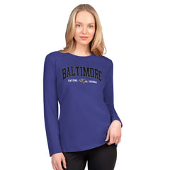 Baltimore Ravens G-III 4Her by Carl Banks Women's Best Play Long Sleeve T-Shirt Purple | NFL