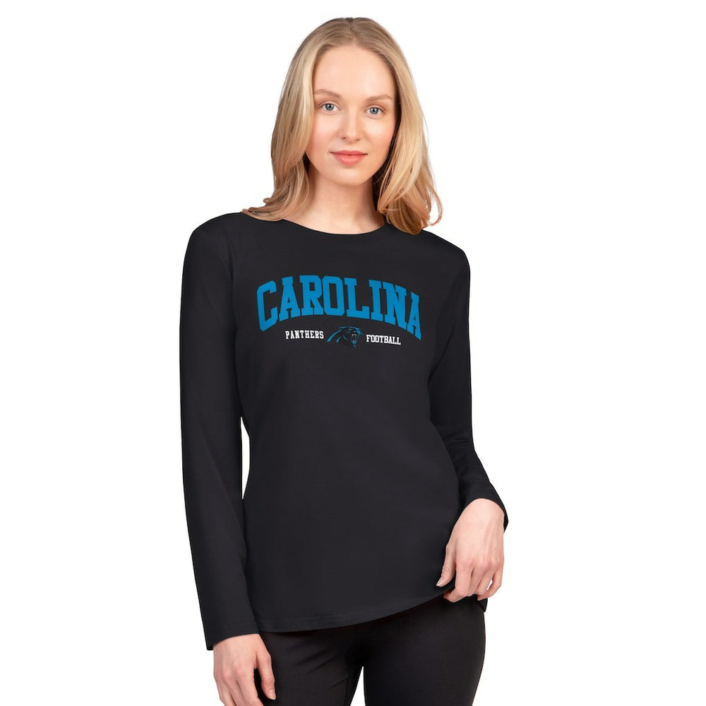 Carolina Panthers G-III 4Her by Carl Banks Women's Best Play Long Sleeve T-Shirt Black | NFL