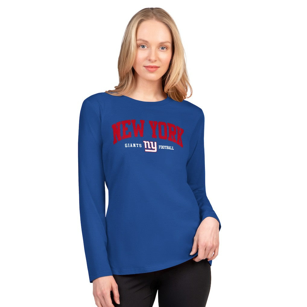 New York Giants G-III 4Her by Carl Banks Women's Best Play Long Sleeve T-Shirt Royal | NFL