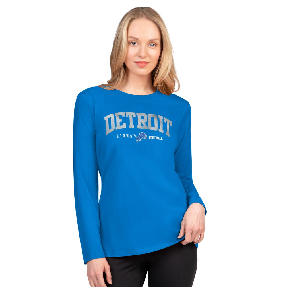 Detroit Lions G-III 4Her by Carl Banks Women's Best Play Long Sleeve T-Shirt Blue | NFL