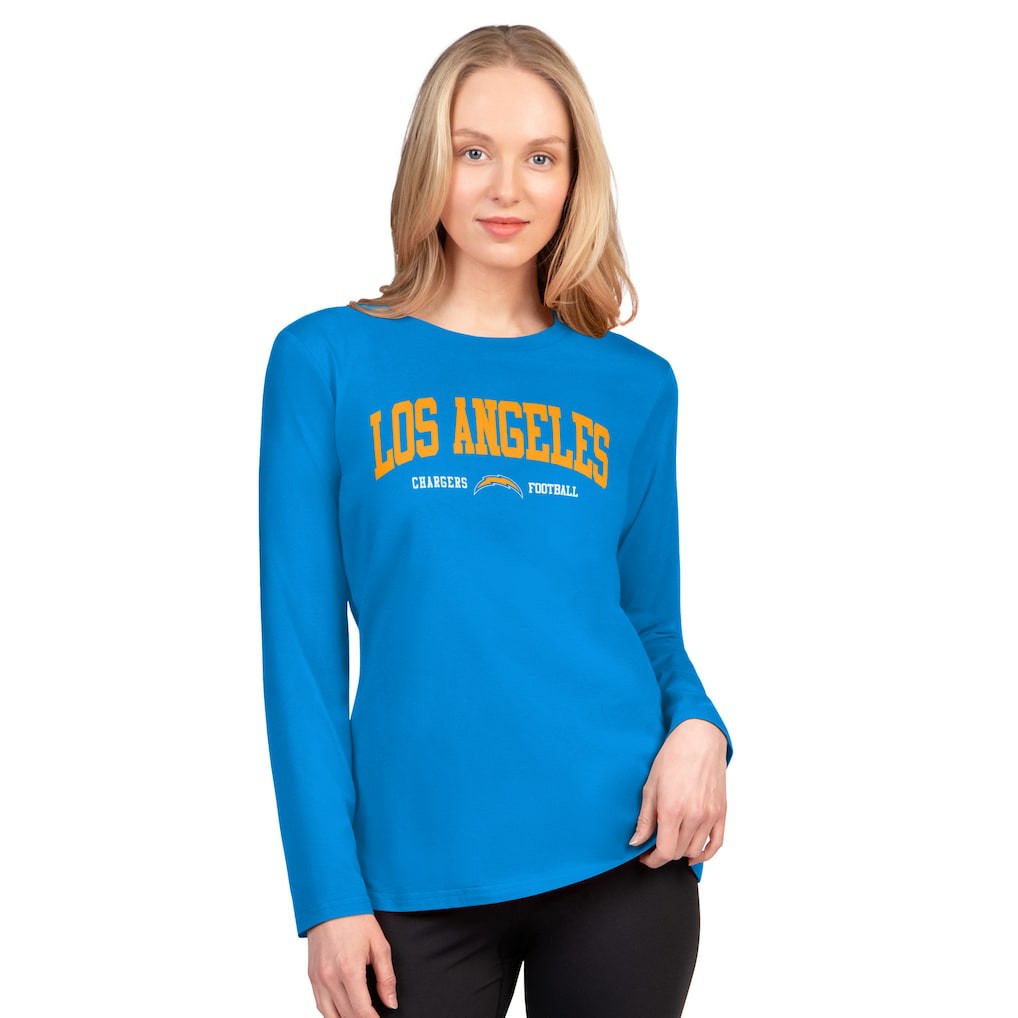Los Angeles Chargers G-III 4Her by Carl Banks Women's Best Play Long Sleeve T-Shirt Powder Blue | NFL
