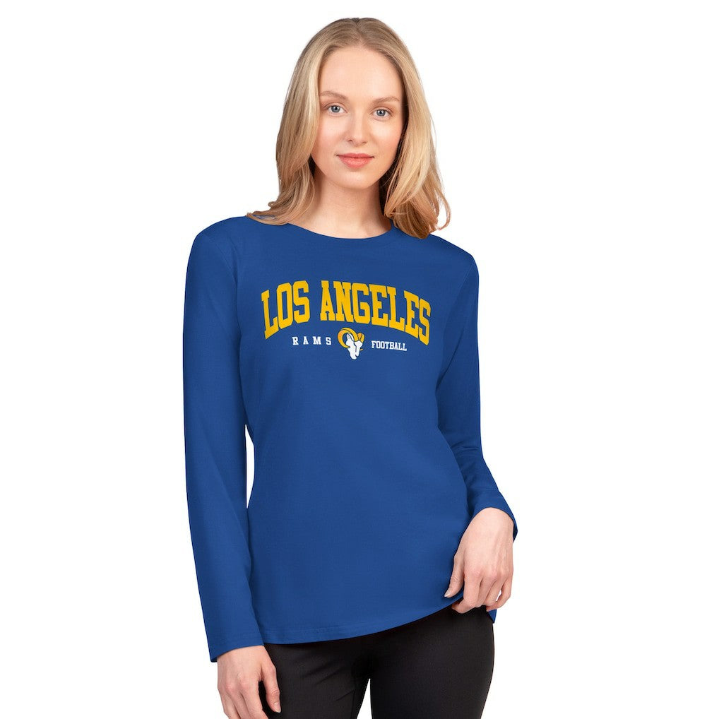 Los Angeles Rams G-III 4Her by Carl Banks Women's Best Play Long Sleeve T-Shirt Royal | NFL