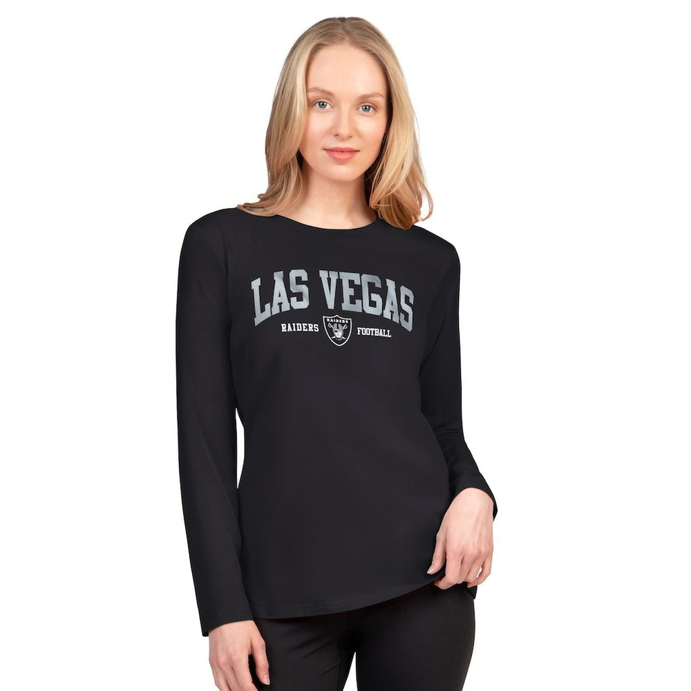 Las Vegas Raiders G-III 4Her by Carl Banks Women's Best Play Long Sleeve T-Shirt Black | NFL
