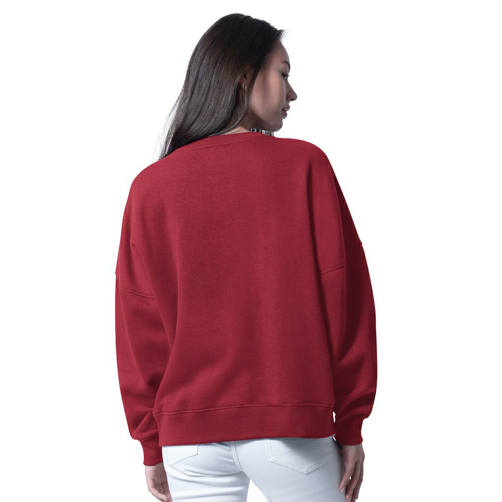 Washington Commanders G-III 4Her by Carl Banks Women's Oversized Feud Sweatshirt Burgundy | NFL