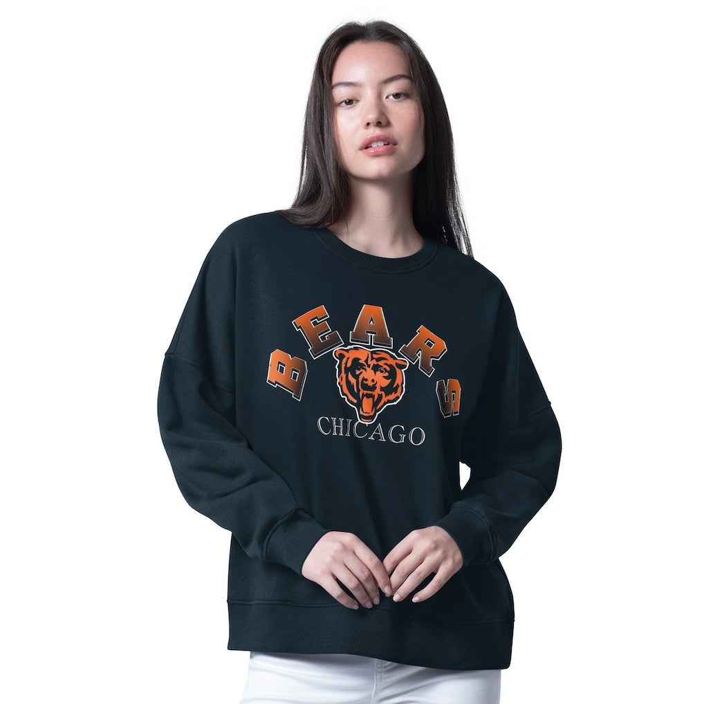 Chicago Bears G-III 4Her by Carl Banks Women's Oversized Feud Sweatshirt Navy | NFL