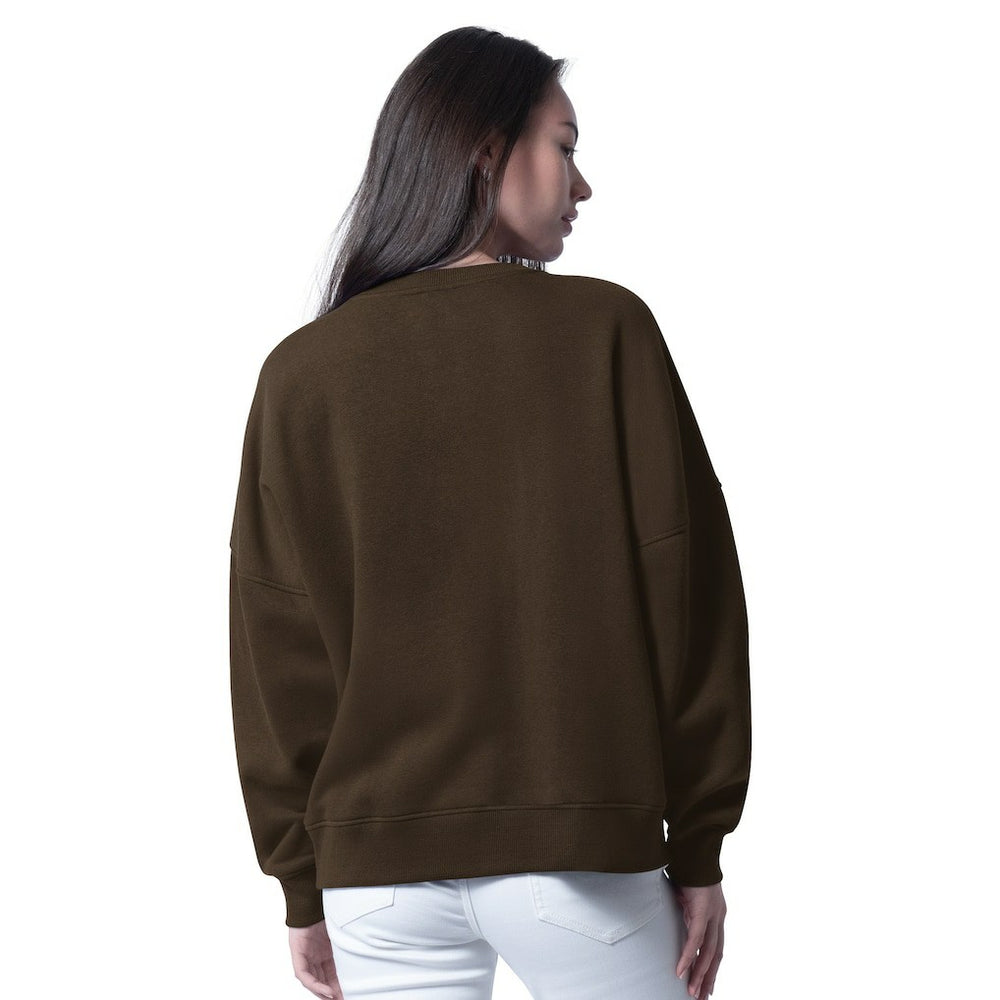 Cleveland Browns G-III 4Her by Carl Banks Women's Oversized Feud Sweatshirt Brown | NFL