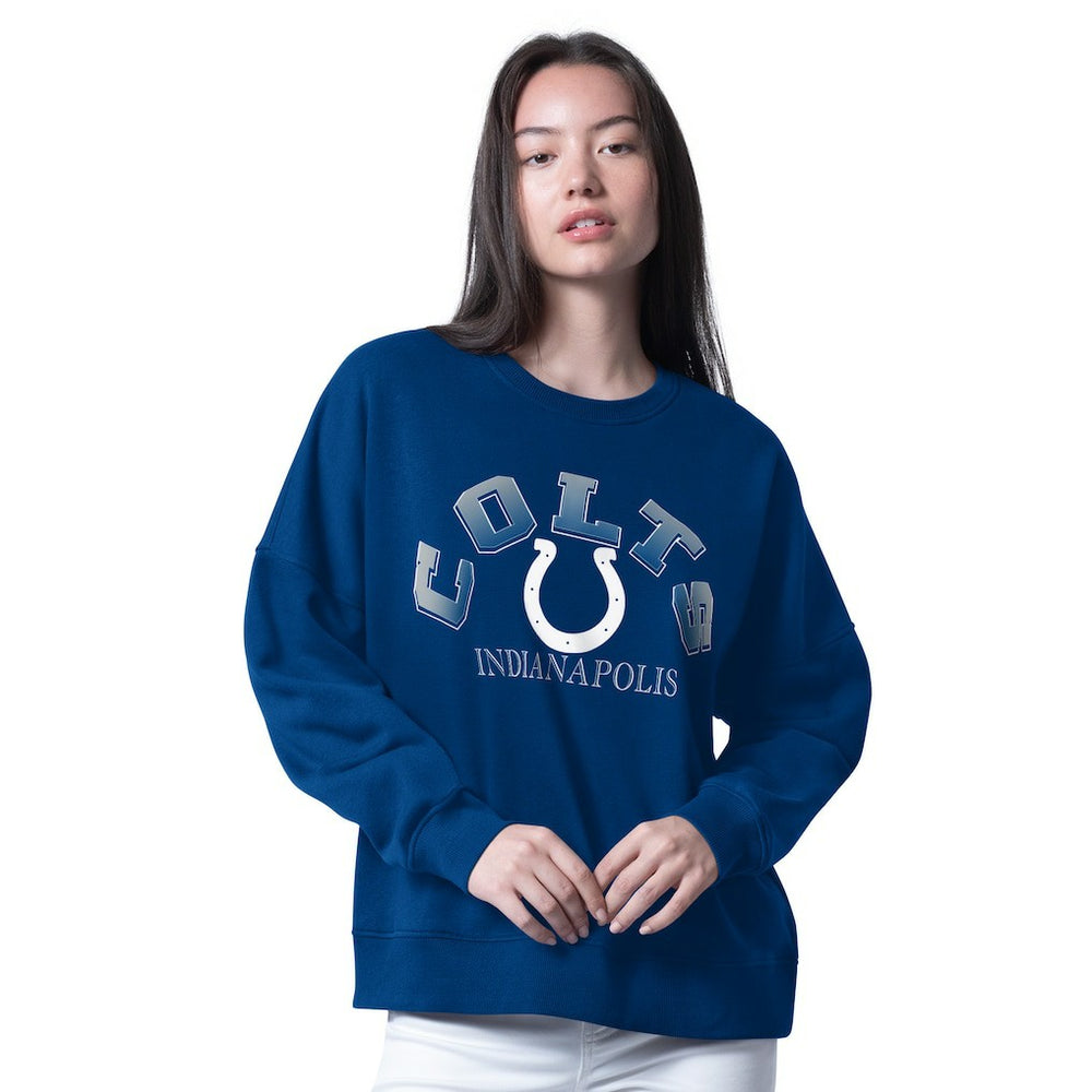 Indianapolis Colts G-III 4Her by Carl Banks Women's Oversized Feud Sweatshirt Royal | NFL