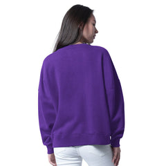 Minnesota Vikings G-III 4Her by Carl Banks Women's Oversized Feud Sweatshirt Purple | NFL