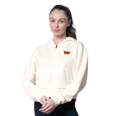Washington Commanders MSX by Michael Strahan Women's Eleanor Full-Zip Hoodie Cream | NFL