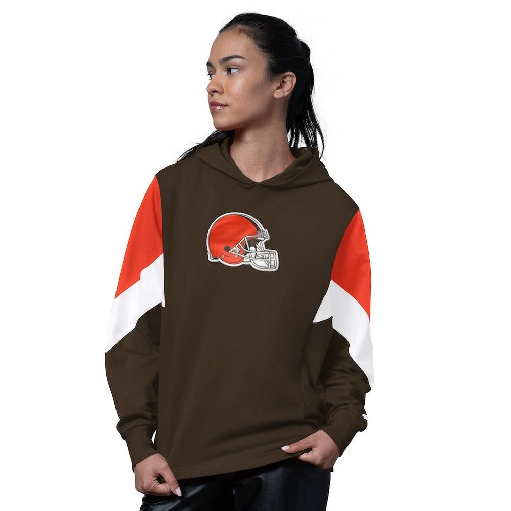 Cleveland Browns Starter Women's Scrimmage Hoodie Brown | NFL