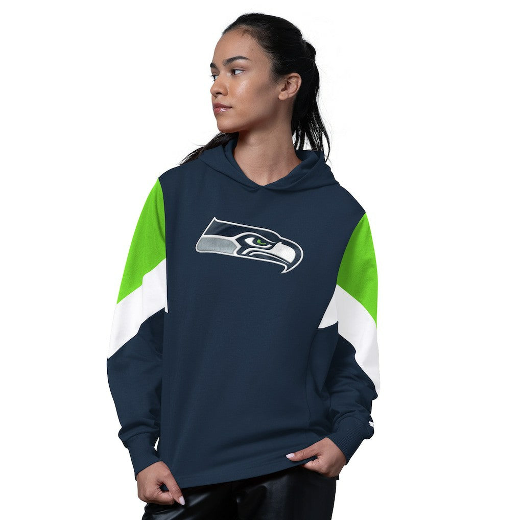 Seattle Seahawks Starter Women's Scrimmage Hoodie College Navy | NFL