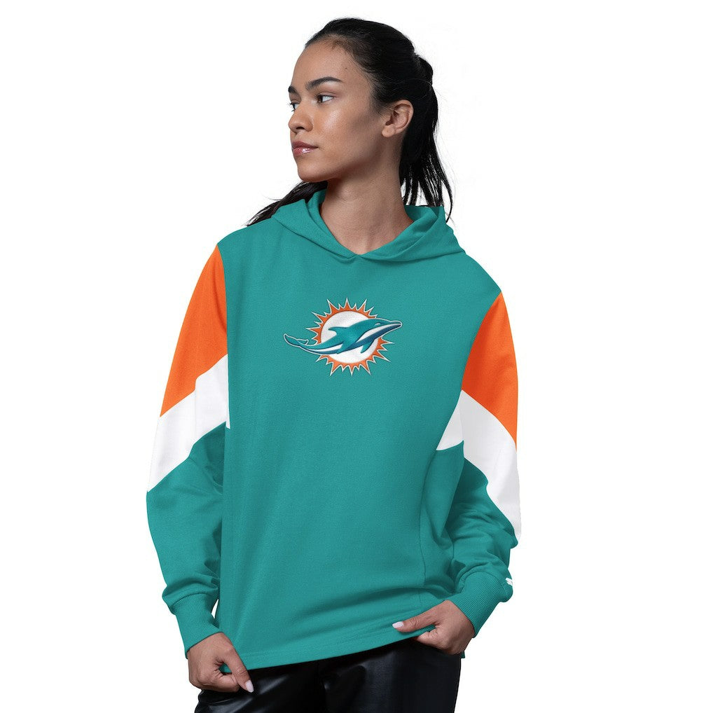 Miami Dolphins Starter Women's Scrimmage Hoodie Aqua | NFL