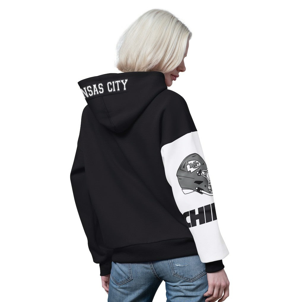 Kansas City Chiefs Starter Women's 4th Down Full-Zip Hoodie Black | NFL