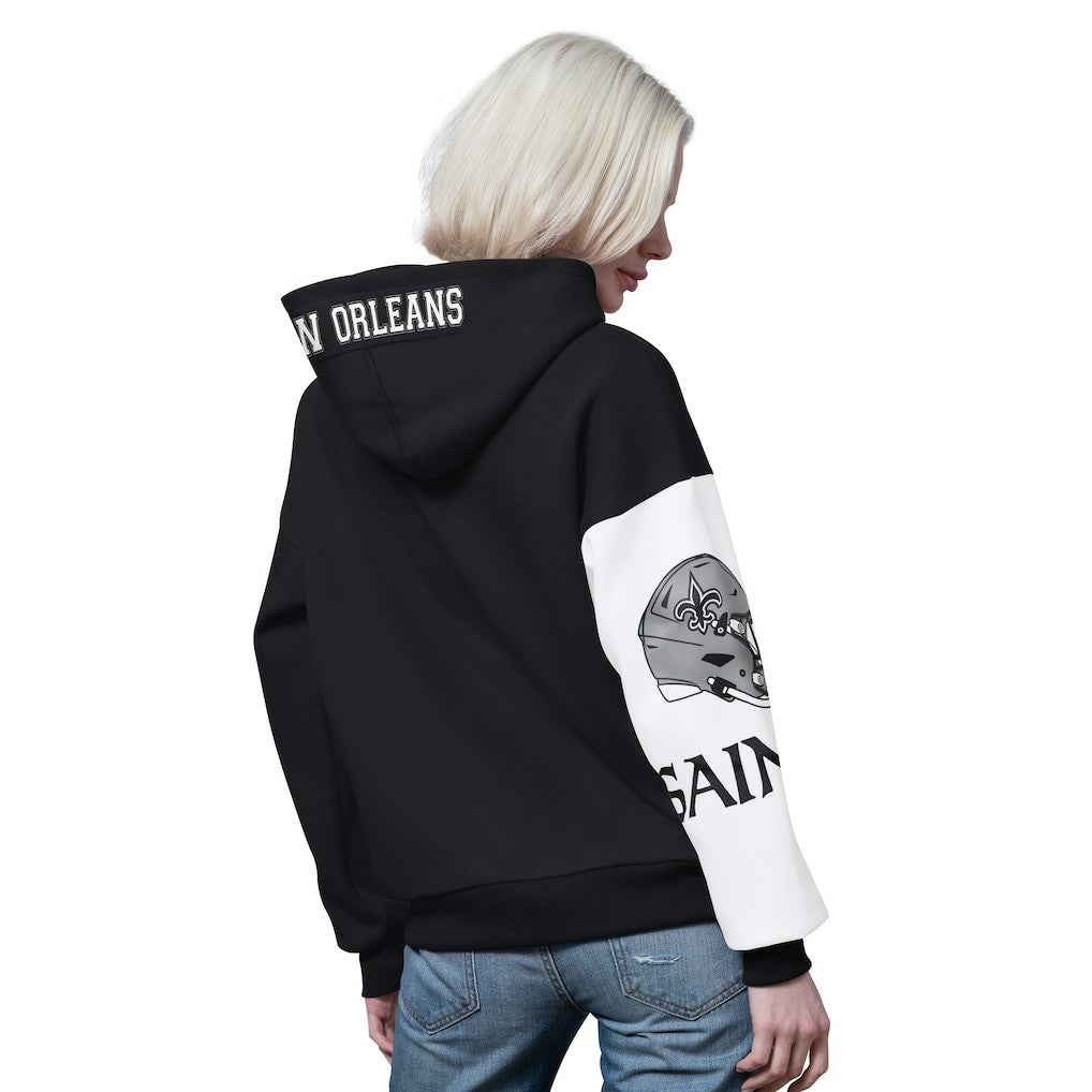 New Orleans Saints Starter Women's 4th Down Full-Zip Hoodie Black | NFL