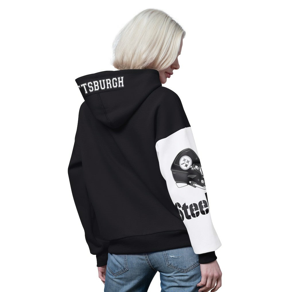 Pittsburgh Steelers Starter Women's 4th Down Full-Zip Hoodie Black | NFL