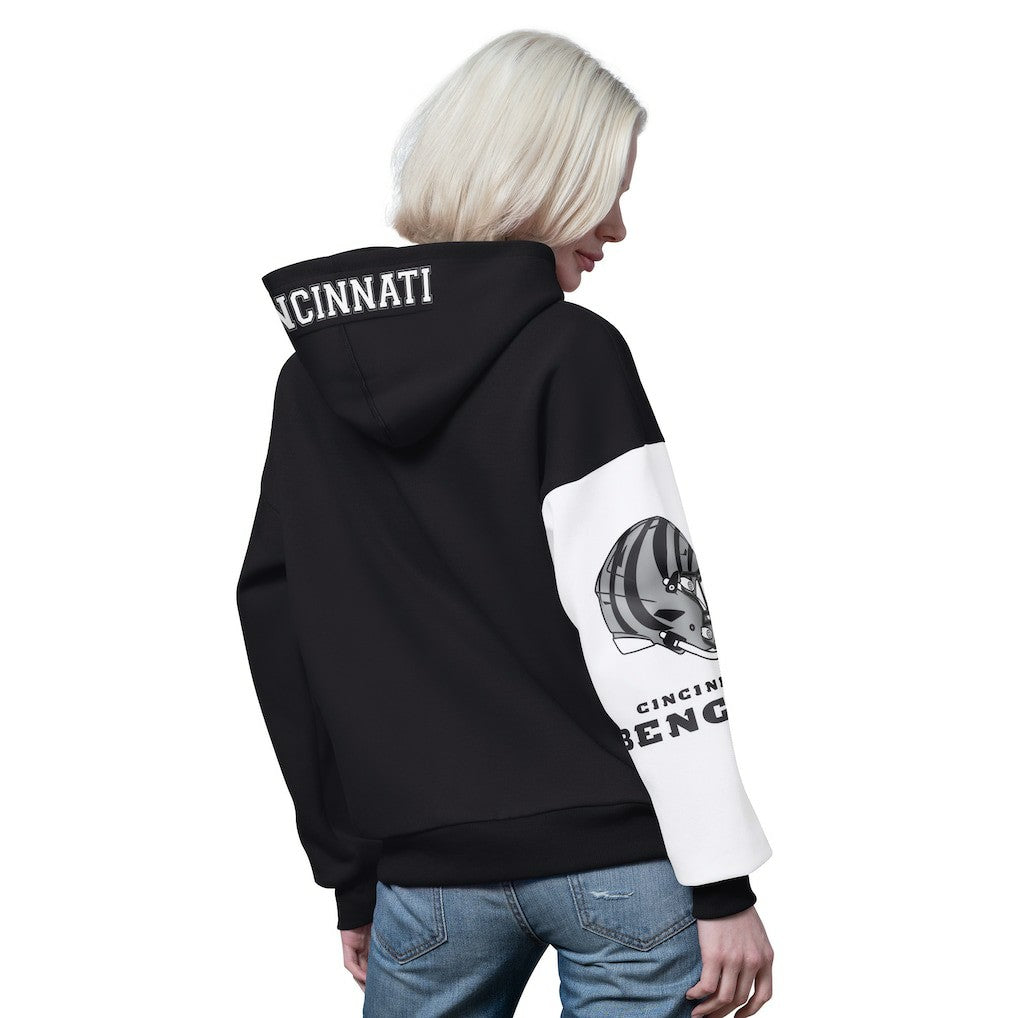 Cincinnati Bengals Starter Women's 4th Down Full-Zip Hoodie Black | NFL