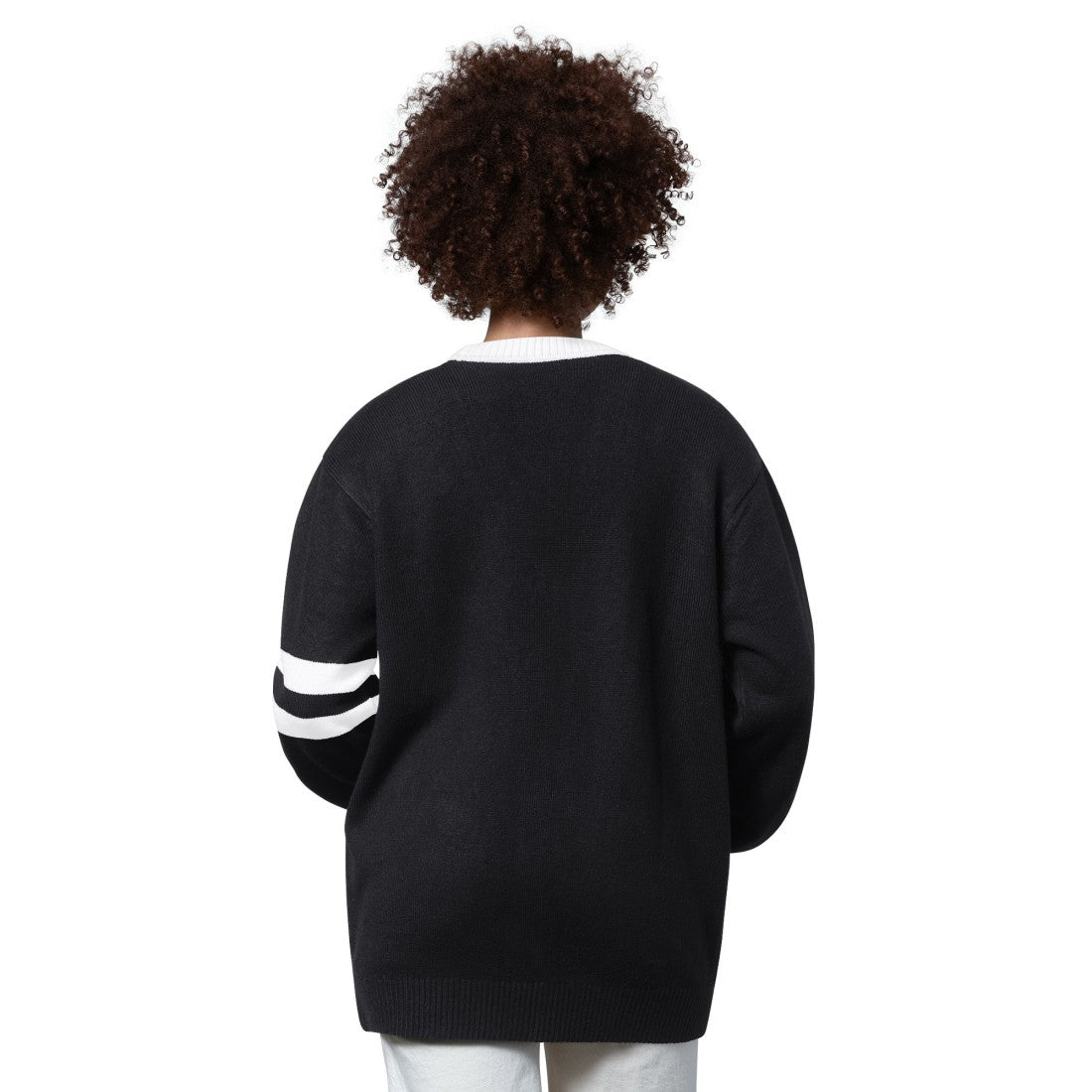 Detroit Lions Starter Women's Back Shot Button-Up Cardigan Black | NFL