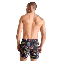 Kansas City Chiefs Chubbies The Neon 5.5" Classic Lined Swim Trunks Black | NFL