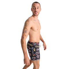 Kansas City Chiefs Chubbies The Neon 5.5" Classic Lined Swim Trunks Black | NFL