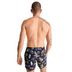 Minnesota Vikings Chubbies The Neon 5.5" Classic Lined Swim Trunks Black | NFL