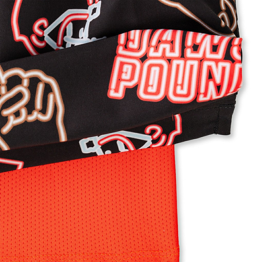 Cleveland Browns Chubbies The Neon 5.5" Classic Lined Swim Trunks Brown | NFL
