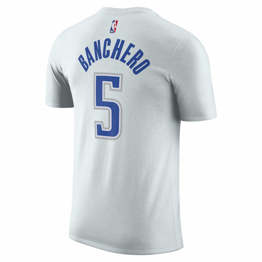 Paolo Banchero Orlando Magic Unisex 2025/26 City Edition Name & Number T-Shirt Silver - NBA