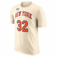Karl-Anthony Towns New York Knicks Unisex 2025/26 City Edition Name & Number T-Shirt Cream - NBA