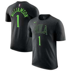 Zion Williamson New Orleans Pelicans Unisex 2025/26 City Edition Name & Number T-Shirt Black - NBA