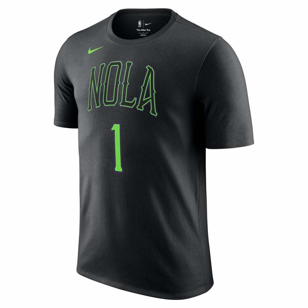 Zion Williamson New Orleans Pelicans Unisex 2025/26 City Edition Name & Number T-Shirt Black - NBA