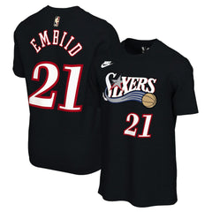 Joel Embiid Philadelphia 76ers Unisex Name & Number T-Shirt Classic Edition Black - NBA