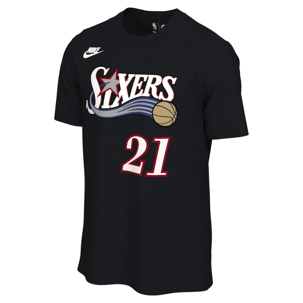 Joel Embiid Philadelphia 76ers Unisex Name & Number T-Shirt Classic Edition Black - NBA