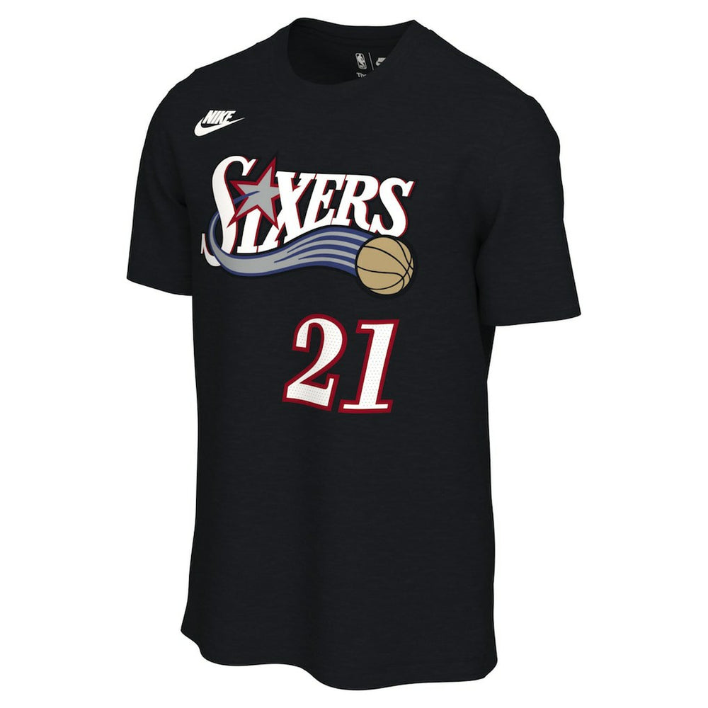 Joel Embiid Philadelphia 76ers Unisex Name & Number T-Shirt Classic Edition Black - NBA